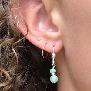 Green Stone Earrings